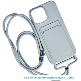 Чохол-накладка Infinity Colorful Pocket Strap with strap для Samsung A16 Gray