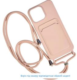 Чохол-накладка Infinity Colorful Pocket Strap with strap для Samsung A16 Powder