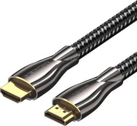 Відео-кабель Vention HDMI (тато) - HDMI (тато), 12.0 м, V2.0, 4K 60Гц, Zinc Alloy Type Black