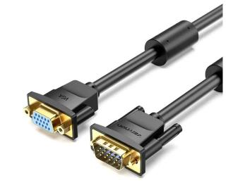 Відео-кабель Vention VGA (тато) - VGA (тато) 15M-15M F, 5.0 м Black