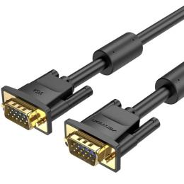 Відео-кабель Vention VGA (тато) - VGA (тато) 15M-15M, 1.0 м Black