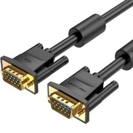 Відео-кабель Vention VGA (тато)  -  VGA (тато) 15M-15M, 1.5 м Black