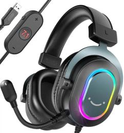 Накладні навушники Fifine H6 AmpliGame RGB 7.1 Black (H6)