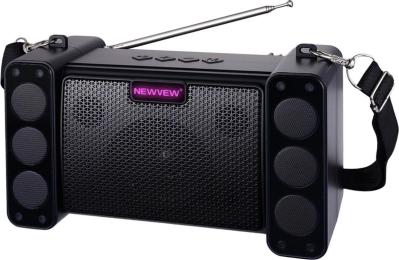 Акустика портативна NEWVEW NV-9172 Solar Panel/BT/USB/TF/FM Black (NWVW-NV-9172-BK)