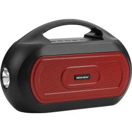 Акустика портативна NEWVEW NV-V50 Solar Panel/BT/USB/TF/FM/AUX Red (NWVW-NV-V50-RD)