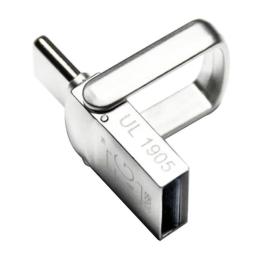 Флеш память T&amp;G 104 Metal Series Silver 64 GB USB 3.0/Type-C (TG104TC-64G3)