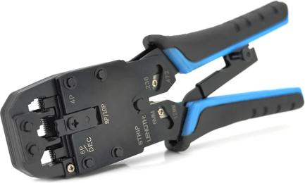 Інструмент Merlion HT-2008R з храповиком для обтискання RJ-45 (8P8C) та RJ-12/11 (6P6C), 4P/6P/8P/10