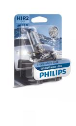 Лампа для фар Philips 9012WVUB1 HIR2 12V WhiteVision ultra + 60% (3700K) B1