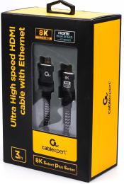 Відео-кабель Cablexpert CCB-HDMI8K-3M HDMI(тато)HDMI(тато), 3 m