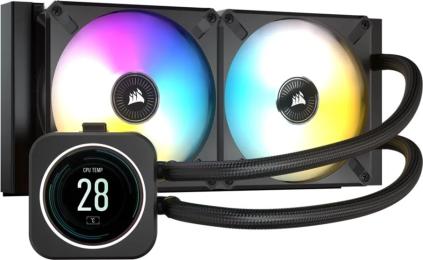 Кулер для ПК Corsair iCUE H100 Elite LCD Display Liquid CPU Cooler CW-9060061-WW водяна
