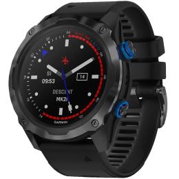 Смарт-годинник Garmin Descent Mk2i Titanium Carbon Gray DLC with Black Band (010-02132-01/11)