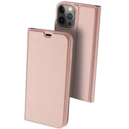 Чохол-книжка Dux Ducis для iPhone 13 Pro Rose Gold з кишенею для візиток