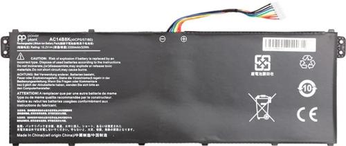 Акумулятор до ноутбука PowerPlant NB410460 Acer Aspire E15 ES1-512 Series AC14B8K 15.2V 2200m