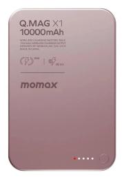 Зовнішній портативний акумулятор Momax Q.MAG X1 IP117A 10000MAH Pink (IP117AP)