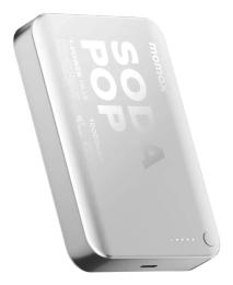 Зовнішній портативний акумулятор Momax IP166 10000MAH Silver (IP166S)