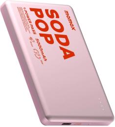 Зовнішній портативний акумулятор Momax IP135A 5000MAH Pink (IP135AP2)
