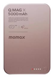 Зовнішній портативний акумулятор Momax Q.MAG X IP116A 5000MAH Pink (IP116AP)
