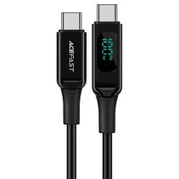 Дата-кабель Acefast AFC6-03 2m USB Type C(тато) - USB Type C(тато) Black