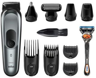 Машинка для стрижки Braun MGK7221 набір, бритва Gillette