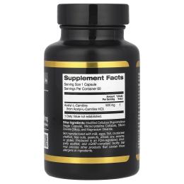 Жироспалювач California Gold Nutrition Acetyl-L-Carnitine 500 mg (60 veg caps) (24658-01)