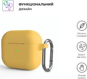 Чохол для навушників ArmorStandart Hang Case Apple AirPods 3 ARM60325 Yellow