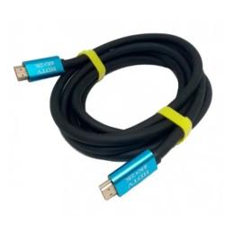 Відео-кабель Merlion 19118 HDMI(тато)HDMI(тато), 3m Black 4KV2.0