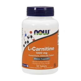Жироспалювач Now L-Carnitine 1000 mg purest form (50 tab) (10743-01)