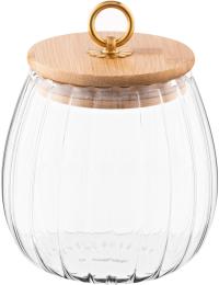 Банка для зберігання Ardesto Fresh Vintage AR1375BV скло, бамбук 750 мл