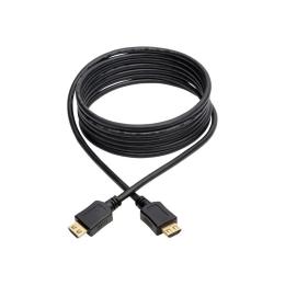 Відео-кабель Merlion HDMI (тато) - HDMI (тато) HIGH SPEED 10m, v1.4, OD-7.5 mm Black круглий, коннектор