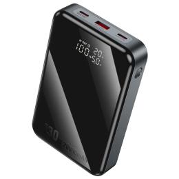 Зовнішній портативний акумулятор Hoco Q30A Fast charge 130W 20000 mAh Metal Gray (00000073885_1)