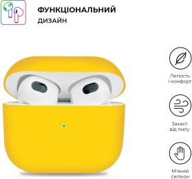 Чохол для навушників ArmorStandart Ultrathin Silicone Case Apple AirPods 3 ARM60299 Yellow