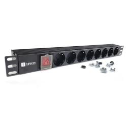 Силовий блок EServer 19, PDU 220В, 16А (WT-2261A-GER-8WAY-WO)