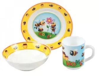 Дитячий набір посуду Vittora Мед VT-407H 3 предмети