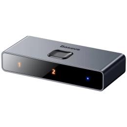 Розгалужувач відеосигналу Baseus CAHUB-BC0G HDMI (мама) - 2xHDMI (мама) Gray