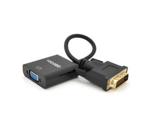 Перехідник VEGGIEG D-V1B DVI (тато)  -  VGA (мама) 25cm Black