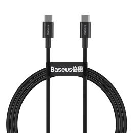 Дата-кабель Baseus Superior Series Fast Charging CATYS-B01 1m USB Type C (тато) - USB Type C (тато) Black