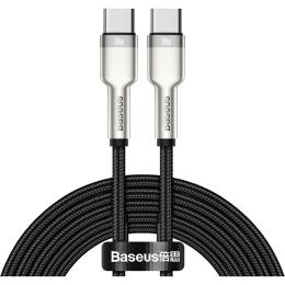 Дата-кабель Baseus Cafule 2m USB Type C (тато) - USB Type C (тато) Black 100W (CATJK-D01)