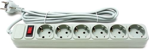 Мережевий фільтр ProLogix PRS-075P6-30G Gray 3 м, 6 розеток