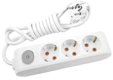 Мережевий фільтр Panasonic WLTA04322GR-UA 2 м, 3 розетки із заземленням