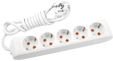 Мережевий фільтр Panasonic WLTB04552GR-UA 5 м, 5 розеток із заземленням