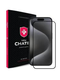 Захисне скло Neu Chatel Corning Gorilla Glass with Mesh for iPhone 16 Plus/15 Plus Front Black