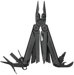 Мультитул Leatherman WAVE PLUS BLACK синтетичний чохол Molle (832526)