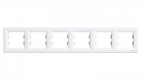 Рамка для вимикачів Schneider Electric EPH5800621 6м