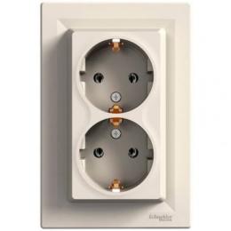 Розетка Schneider Electric EPH9900123 Cream з заземленням