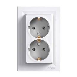 Розетка Schneider Electric Asfora EPH9900121 White з заземленням