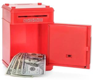Дитячий сейф UFT Cashbox Red з електронним купюроприймачем
