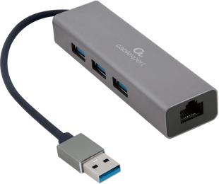 USB-хаб Cablexpert A-AMU3-LAN-01 USB (тато) - RJ45 (мама)