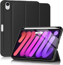 Чохол-книжка для планшета BeCover Direct Charge Pen Apple iPad mini 6 2021 Black з кріпленням Apple Pencil