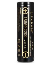 Акумулятор LiitoKala 18650 Li-Ion Lii-22A Black 2200mah (2100-2300mah), 3.7 V (2.75-4.2 V)