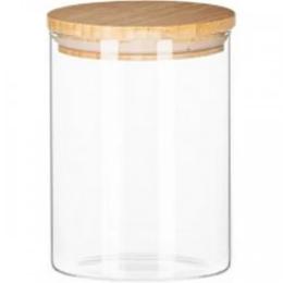 Ємність для сипучих продуктів GUSTO Vittora VT-7113 1300 мл із деревяною кришкою